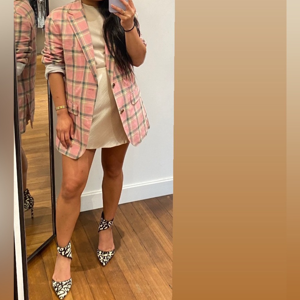 Bonobos Plaid linen Blazer